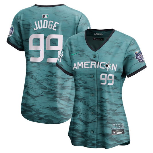 Aaron Judge American League Nike Women's 2023 MLB All-Star Game Limited Player Jersey - Teal