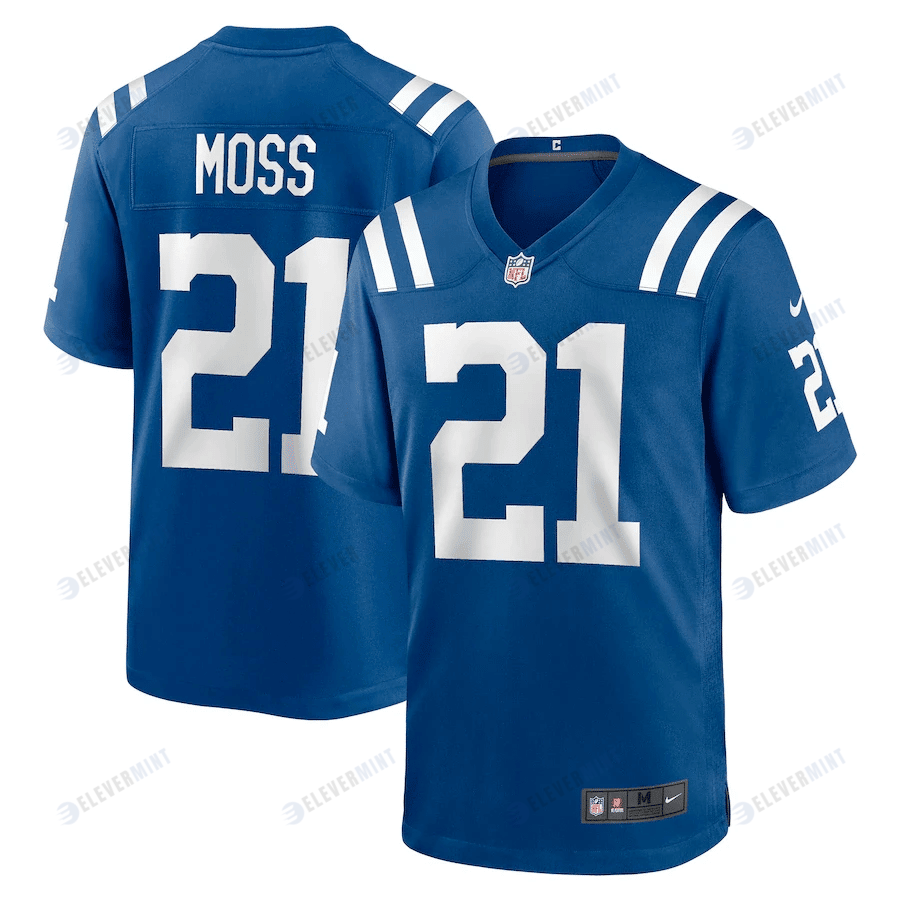 Zack Moss 21 Indianapolis Colts Game Player Jersey - Royal