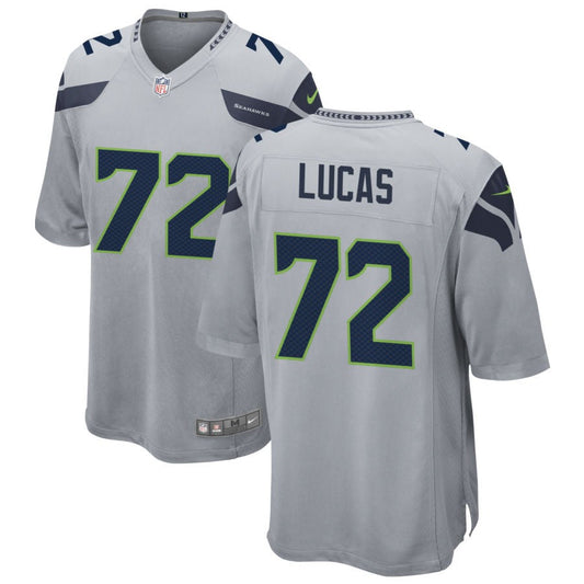 Abraham Lucas Seattle Seahawks Nike Alternate Game Jersey - Gray