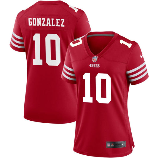 Zane Gonzalez San Francisco 49ers Nike Women's Game Jersey - Scarlet