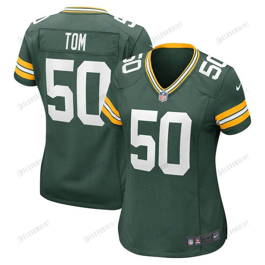 Zach Tom Green Bay Packers Women's Player Game Jersey - Green