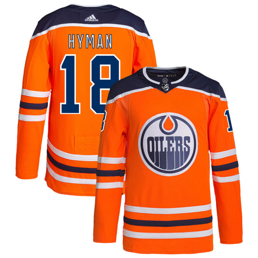 Zach Hyman Edmonton Oilers adidas Home Authentic Pro Jersey - Orange